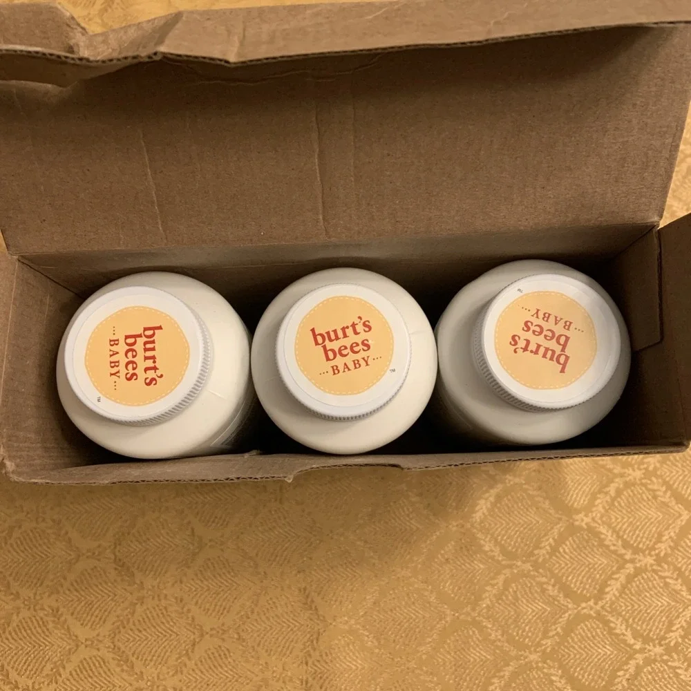 3 PACK BURT'S BEES Baby 100% Natural Dusting Talc-Free Baby Powder, 7.5 Oz
